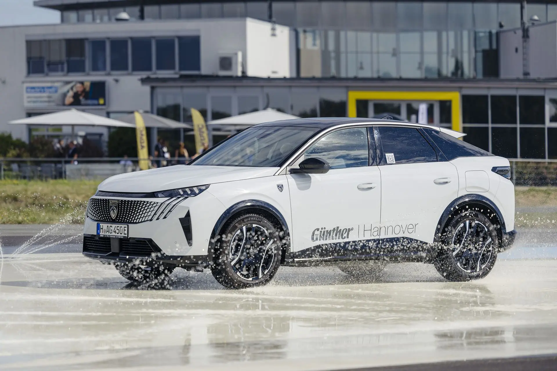 Testfahrt auf dem Gelände