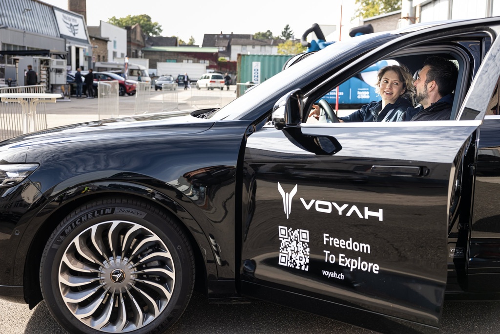 Showcar Platzierung am Eingang