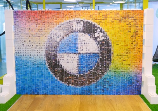 Mosaik Fotowand